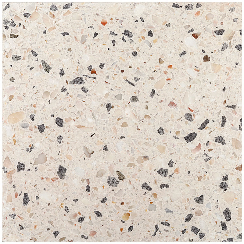 True Terrazzo 16x16 Polished Terrazzo Tile, Sonora Beige