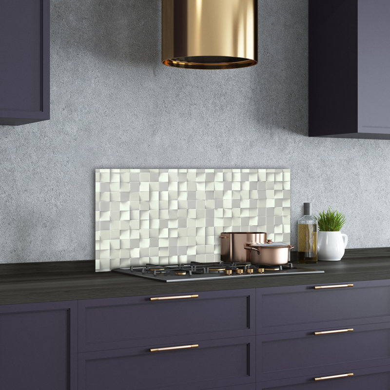 Barraco 50cm W x 100cm L Glass Peel and Stick Panel