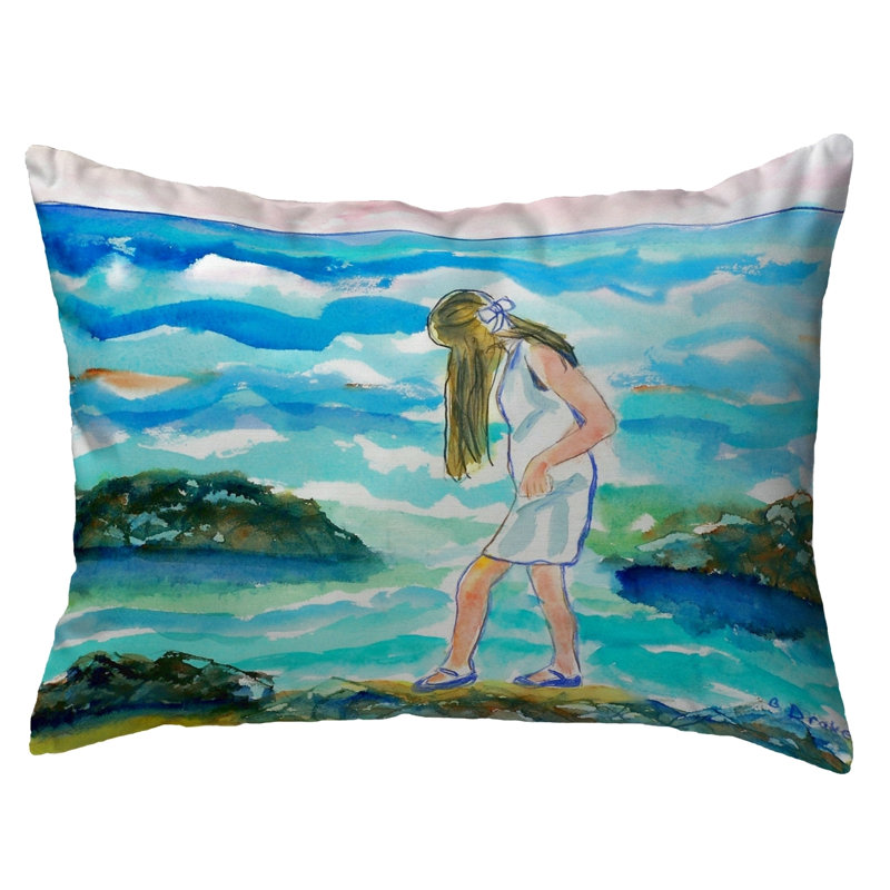  Housse et insert de coussin rectangulaire d'extérieur Mia on the Rocks, H 11 po x l 14 po x P 5 po