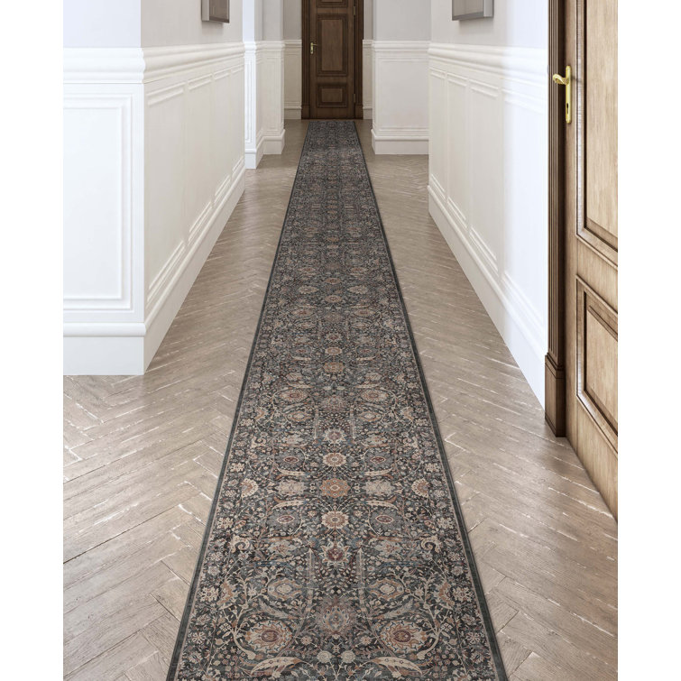  Asha Oriental Floral Flat-Weave Rug