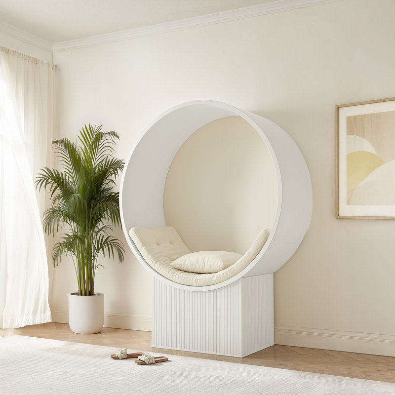 Chaise d'appoint Aperture, Blanc ivoire