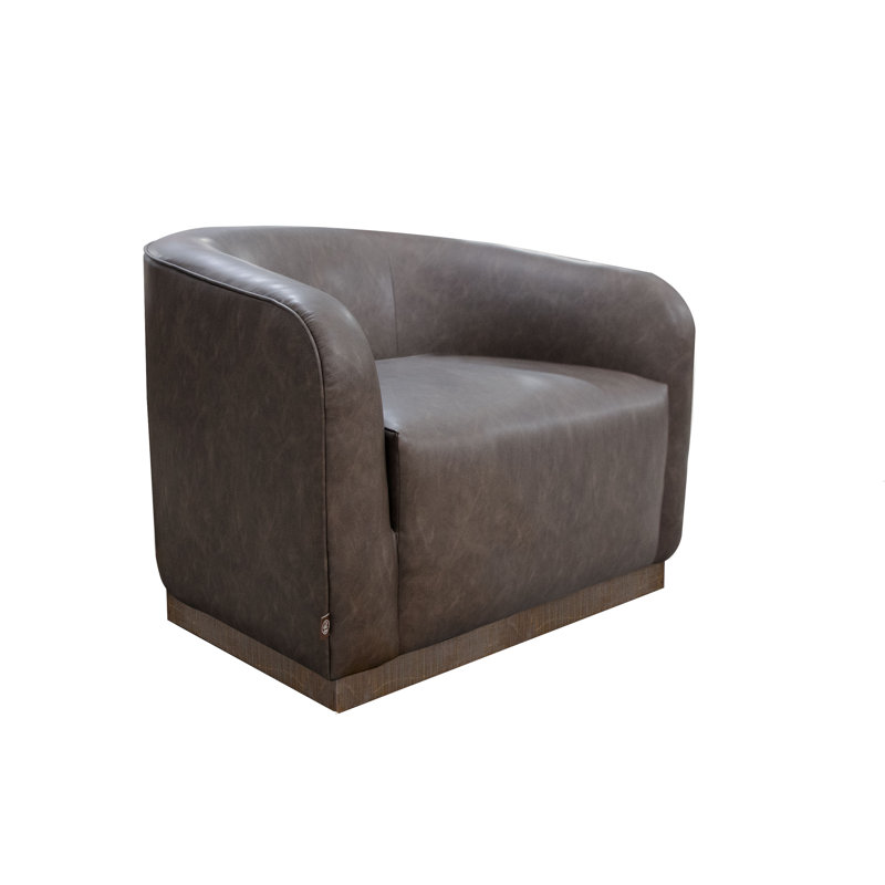 Fauteuil Bedfordshire, Similicuir hickory