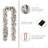 Ernberg 9ft Flocked Christmas Garland with LED Lights with Timer