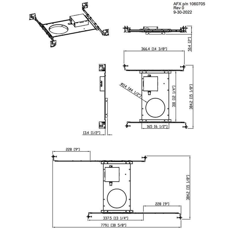 Tuck Lighting Kit, 2" H x 4" W x 2" D