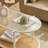 Oval White Iron Frame Paired with Changhong Glass + PVC Woven Rattan Double-layer Coffee Table -537422005