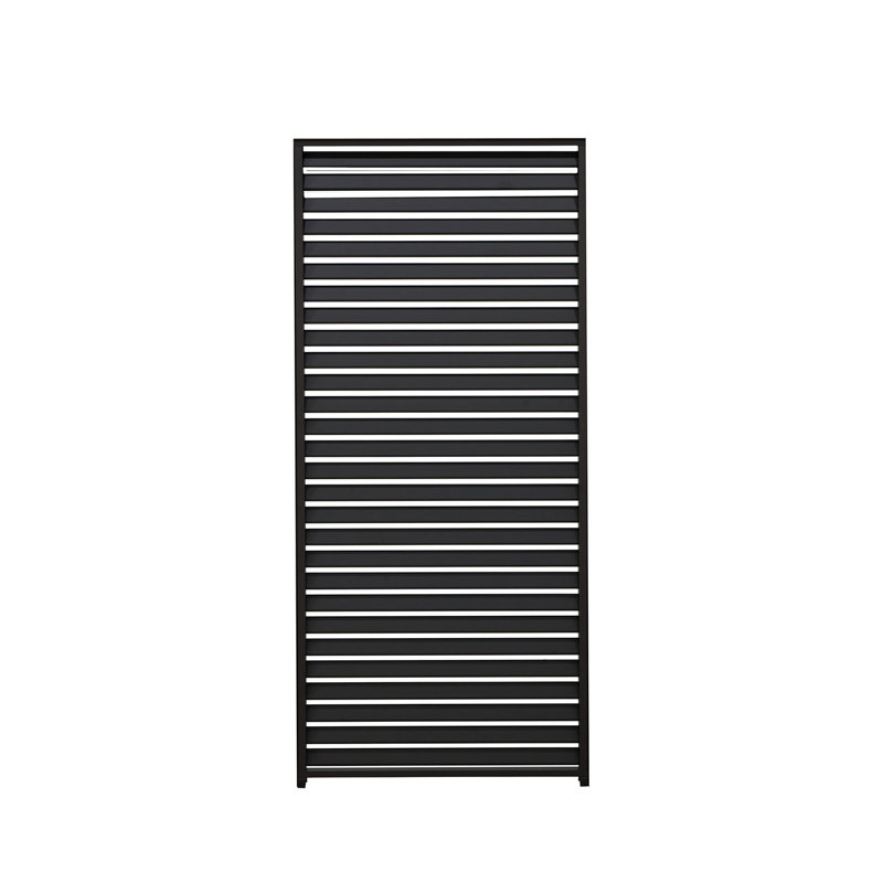 Pare-soleil à persiennes en aluminium, Noir, 1/3 x 13 pi