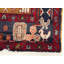 Purple-navy Tribal 4X8 Hamedan Oriental Area Rug