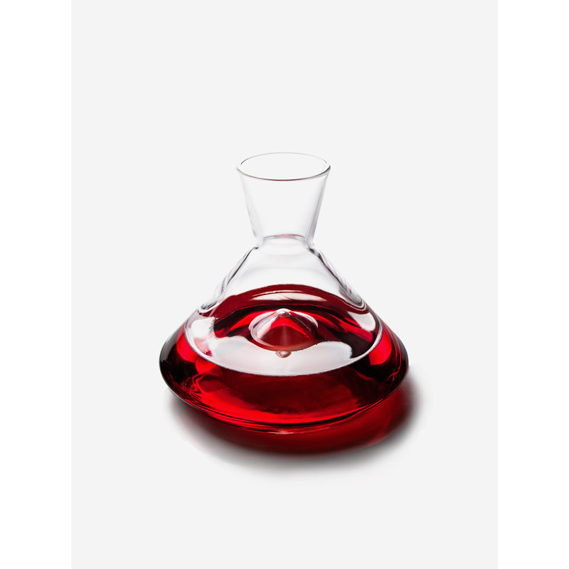 Monti Crystal Lead Free Crystal Wine Decanter, 7" H x 8" W x 8" D