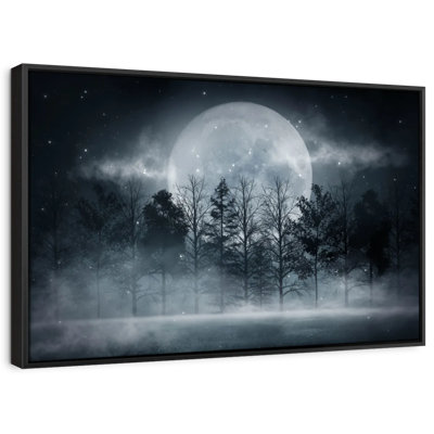 «Dark Forest Moonlight Wall Art»