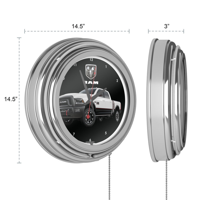 Horloge murale 14,5 po, Blanc