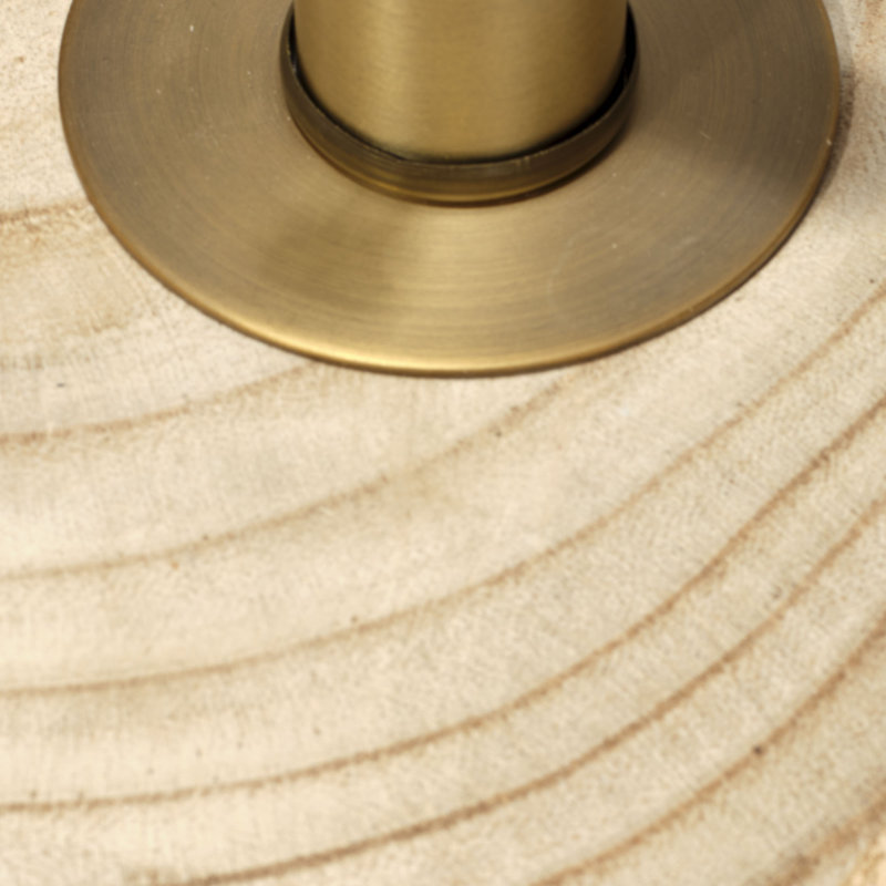 Timber Table Lamp with Linen Shade