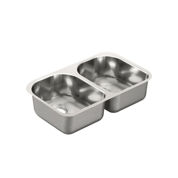 Moen 2000 Series Double Bowl Kitchen Sink | Wayfair