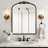 Vintage Floral Arch Iron Frame Mirror-43562165-43562166