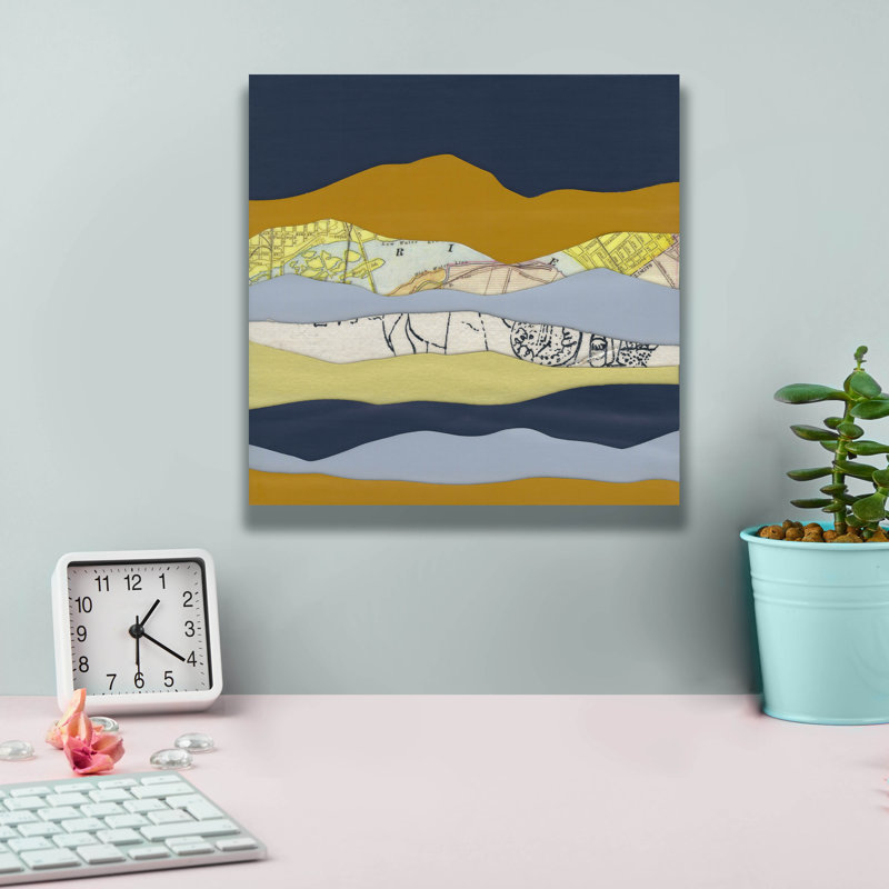  «Mountain Series 99» par Lorelle Rau, art mural sur toile, 12 po x 12 po