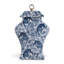 Siberian Tiger Blue 20" Porcelain Jar