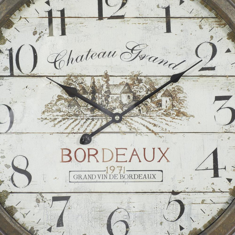 Horloge murale Eatmon, Noyer, Moyen
