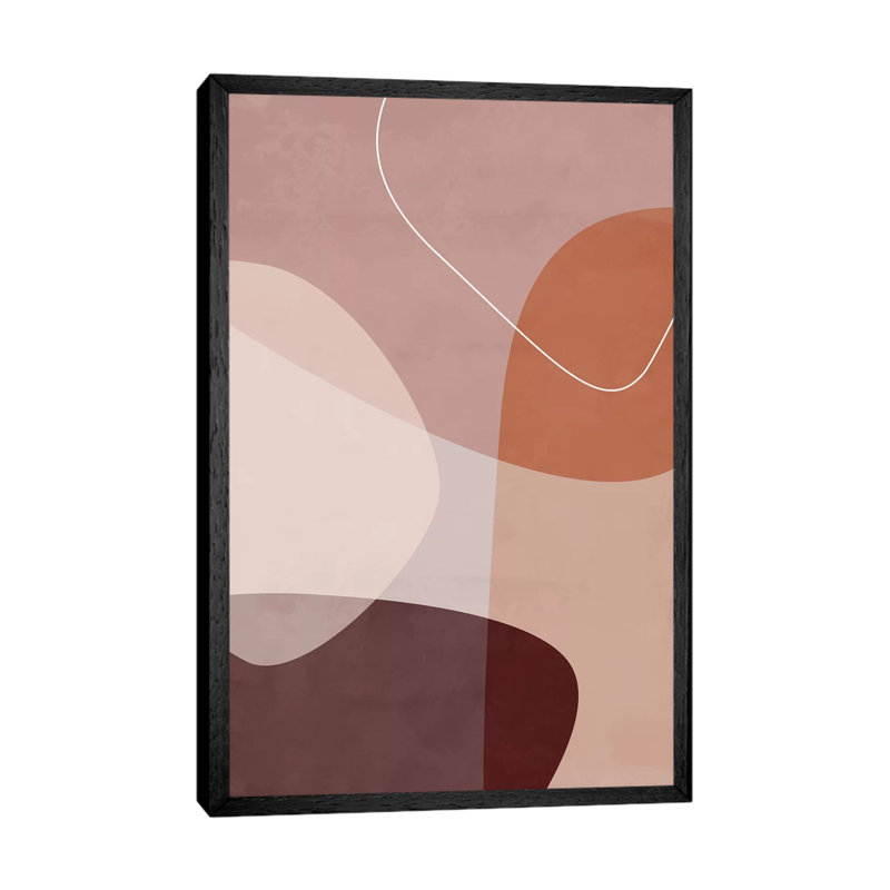 Graphic 211X by Mareike Böhmer - Print on Canvas, Black Framed, 101.6cm H x 66.04cm W x 3.81cm D