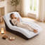 Canapé-lit surdimensionné de 67 po avec méridienne à compression, canapé-lit confortable avec revêtement en chenille et siège profond pour le salon ou l’appartement, sans assemblage-133340353