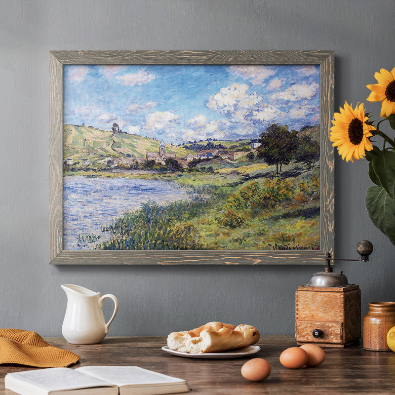 Vetheuil, Paysage, 1879, reproduction d'art sur toile, Gris, H 28 po x l 42 po