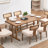 69" 6-Person Solid Wood Rectangular Dining Table-1447801727