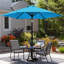 Parasol de marché 9pi avec bouton poussoir-111781684
