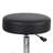 Fea Medical Swivel Stool, Round Black Padded Seat, Rolling Chrome Base-117561144