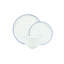Canvas Home Abbesses Blue Rim 3 Piece Dinnerware Set, Service For 1