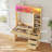 Fluted Vanity Desk With Mirror, Sync Music Led Lights, Power Outlet, Wooden Makeup Vanitys With Glass Cabinet, Glass Top, 4 Shelves, 5 Drawers Dressing Table For Bedroom Girls, Women-419905713