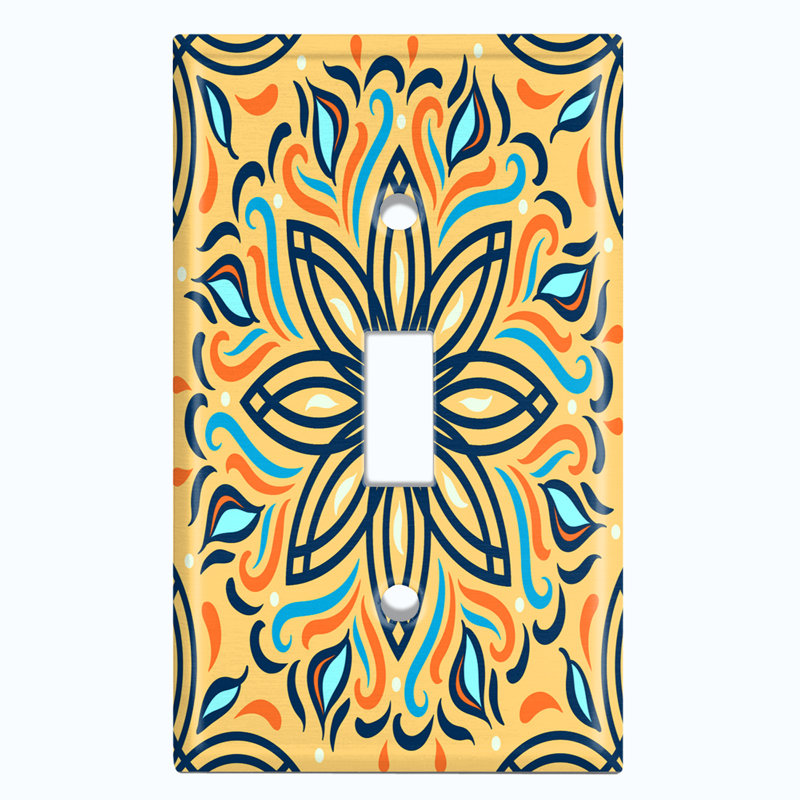 Patterned Toggle Light Switch Standard Wall Plate