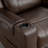 37" W Top Grain Leather Dual-Power Recliner-1500349654