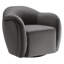 Fauteuil pivotant en velours Compose Performance-105239524