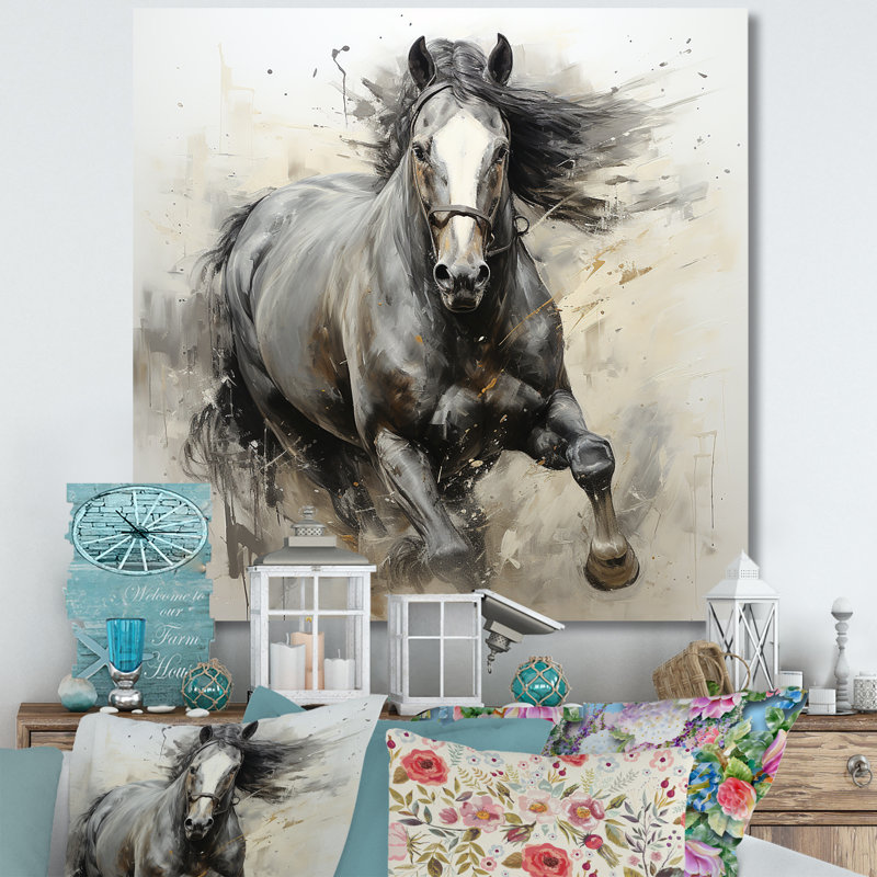 «Hooves in Harmony Horse III», reproduction sur toile, Toile tendue, H 30 po x l 30 po x P 1 po