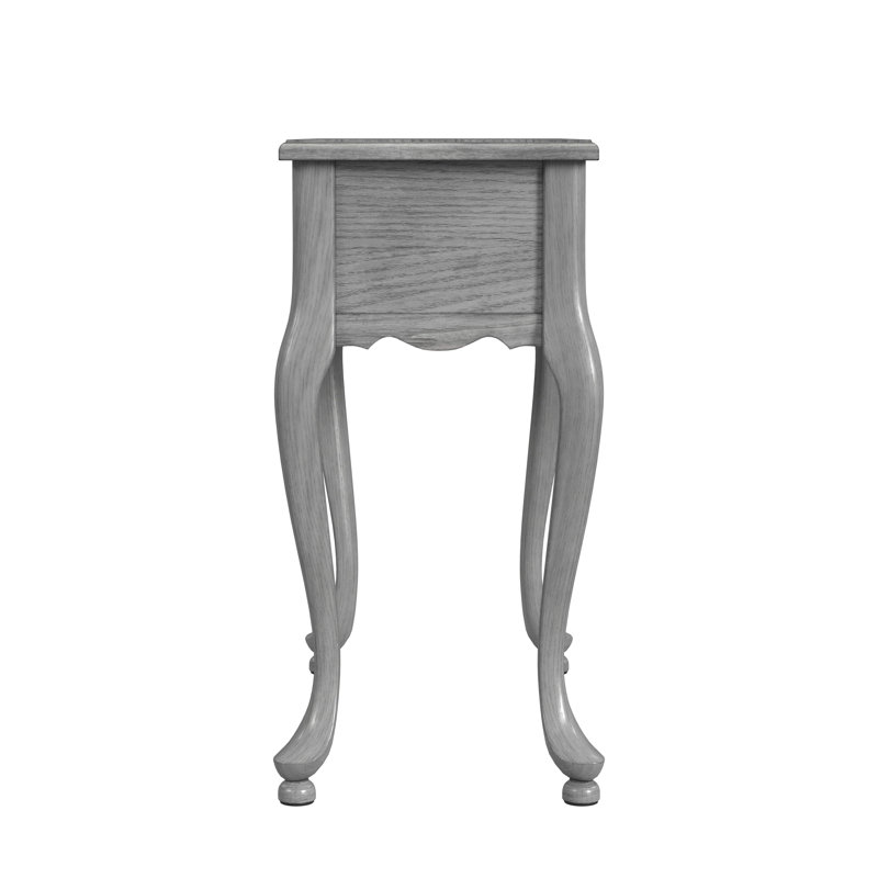 Croydon One Drawer with Pullout Side Table, Olive Ash Burl