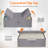 80l Under Bed Storage Containers, 9.8 Inch Tall Underbed Clothes Storage Organizer Bin With Sturdy Sidewalls, Bottom, 3 Lids, Deep Storage Drawer For Clothes, Shoes, Blankets, Pillows 2 Pack-1844224809