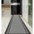Custom Size Runner Rug Solid Border Gray Berber Style Indoor/Outdoor Non Slip Latex Backing-73824708