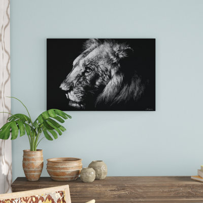 «Wildlife Scratchboard I», impression sur toile