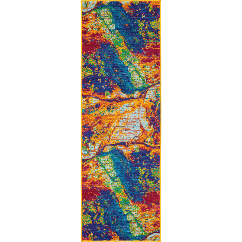 Markon Abstract Indoor Rug, Runner 2' x 5'1"