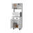 White 1-Drawer Kitchen Pantry