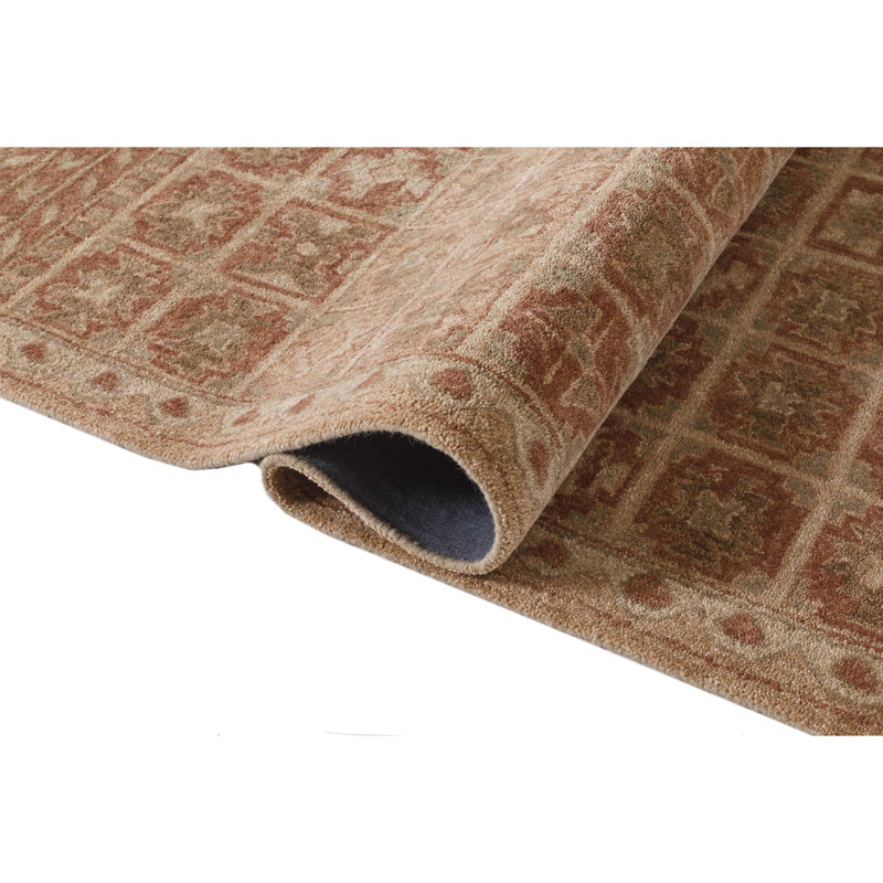 Tapis d'intérieur en laine touffeté à la main Esther, Rectangle 8 pi 9 po x 11 pi 9 po