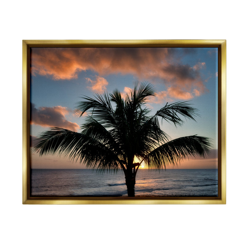 «Stupell Industries Tropical Palm», reproduction d'art sur toile par Dennis Frates, H 17 po x l 21 po x P 1,7 po