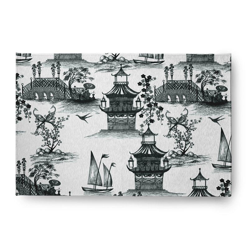 Vestfold Chenille Toile Indoor Rug, Rectangle 4' x 6'