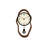 Creative Melting Shape Wall Clock with Pendulum, Unique Home Decor Timepiece