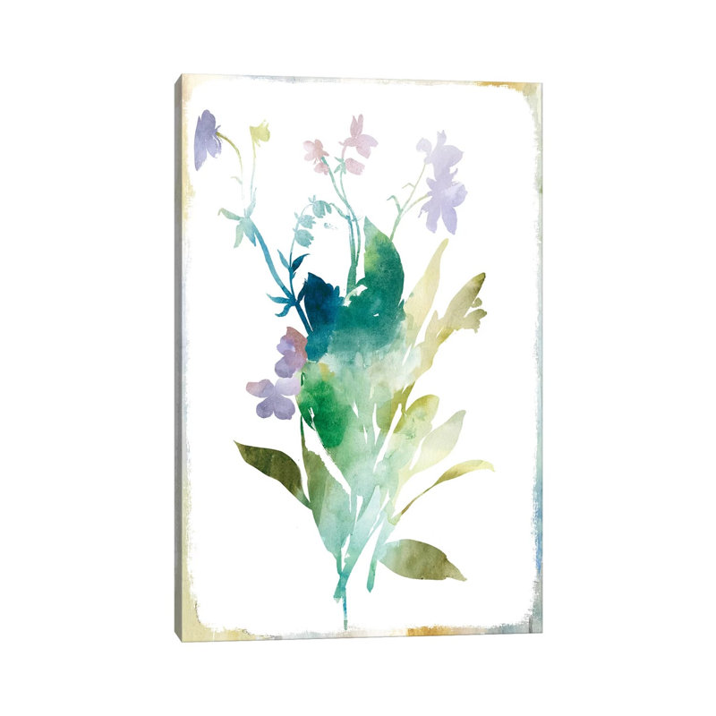 Summer Botanical I - Wrapped Canvas Painting, 30.48 cm H x 45.72 cm W