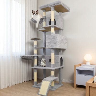 84 - Inch, Cat Tree Tower, Scratching, Big , , Stable, Feline Fun Inch Cat Tree Tower Featuring Scratching, Big , And Stable For Feline Fun