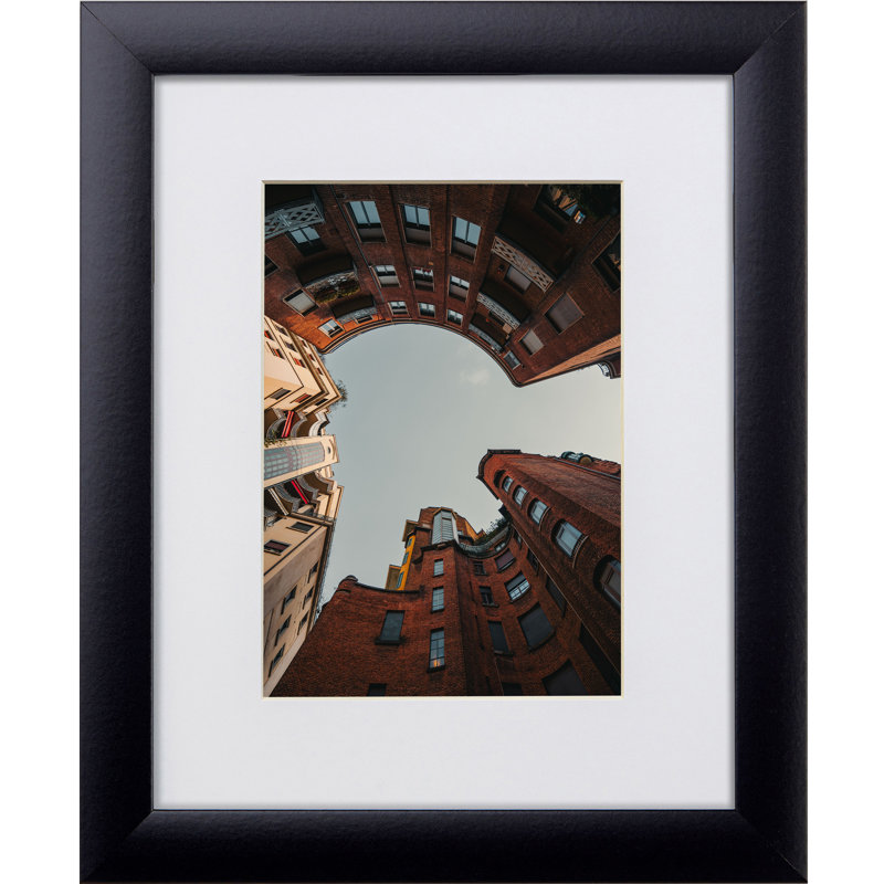 Rogerick Black Matte Picture Frame with Mat, 8.5" x 11" Matted to 6" x 9"