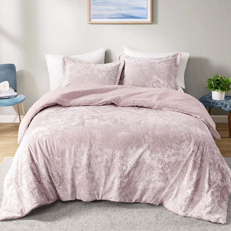 Édredon mauve pour lit simple / simple TG