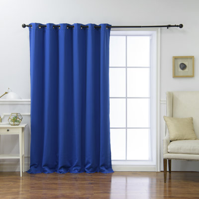 Scarsdale Solid Blackout Thermal Grommet Single Curtain Panel