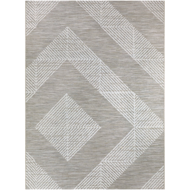 Tapis intérieur / extérieur brun clair / taupe Keim