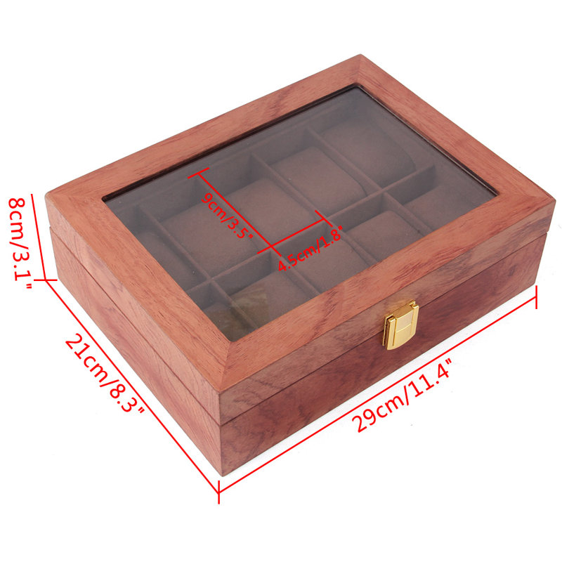 Wood Watch Box + Locking