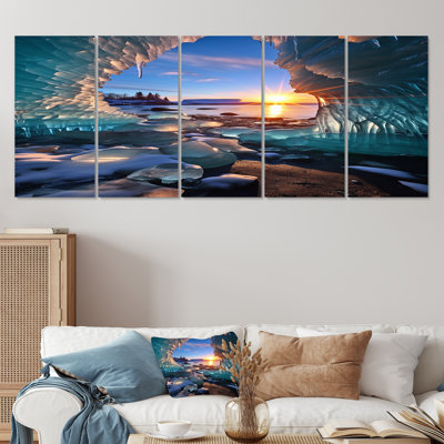 Rhinelander - Art mural plage et océan 5 pièces